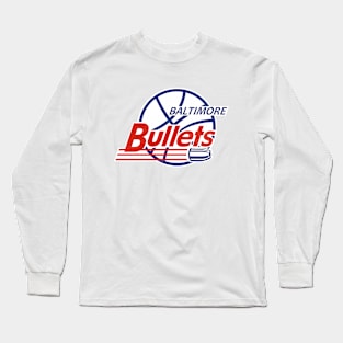 Vintage Baltimore Bullets Basketball Long Sleeve T-Shirt